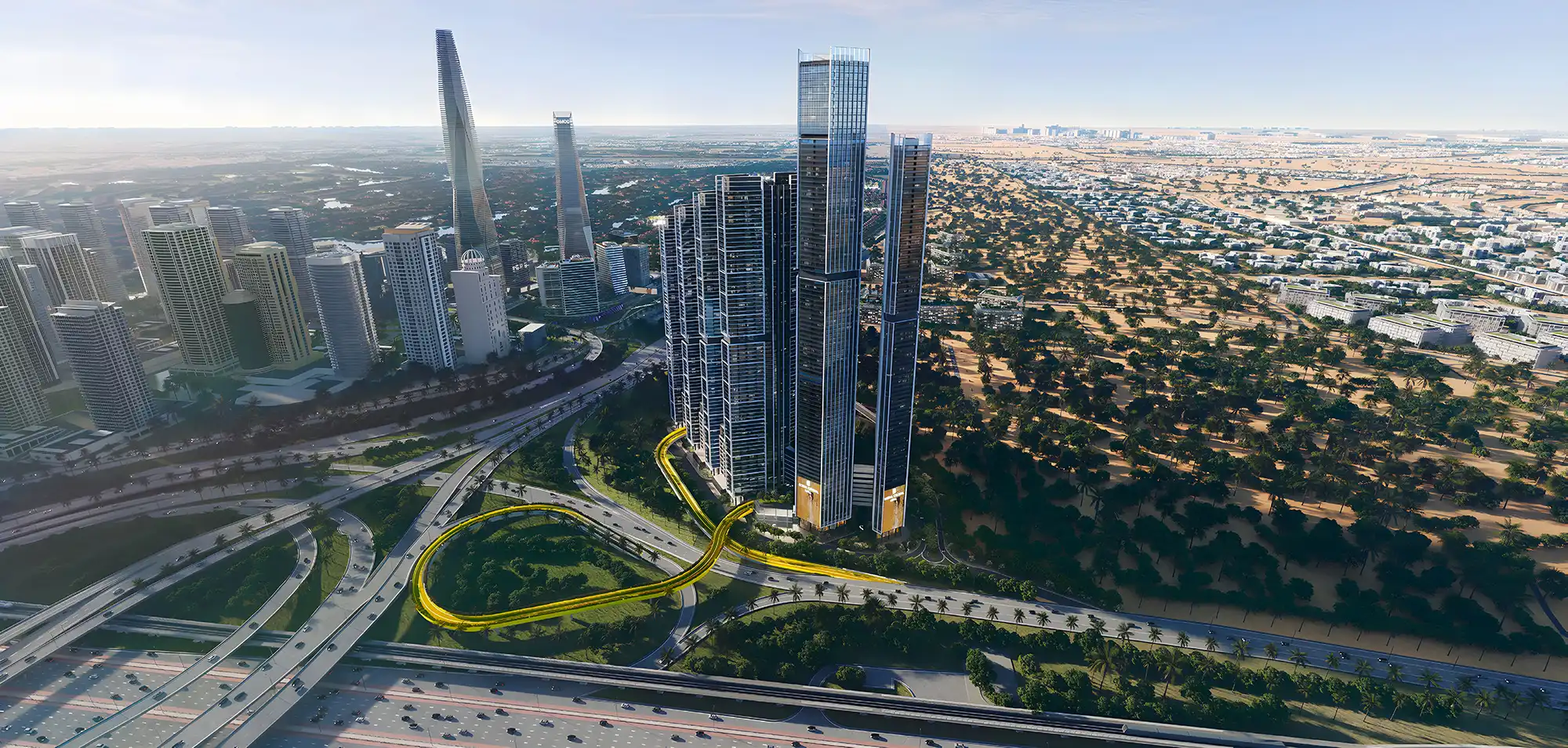 The Pinnacle at Sobha Central on Sheikh Zayed