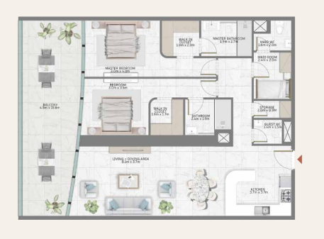 Al Habtoor Tower floor plan