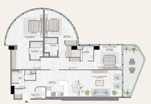 Al Habtoor Tower floor plan