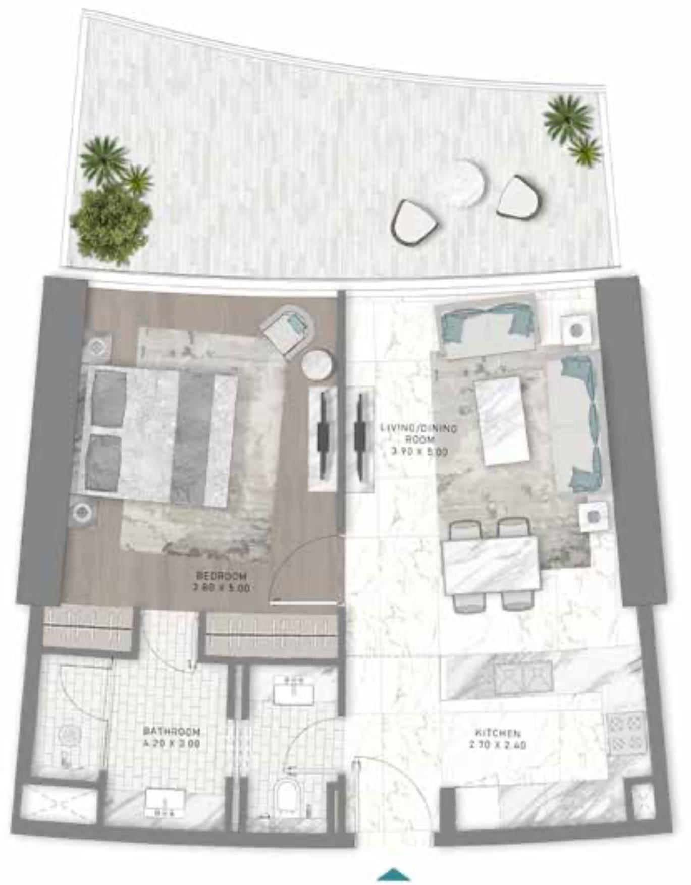 Damac Bay 2 Floor Plan