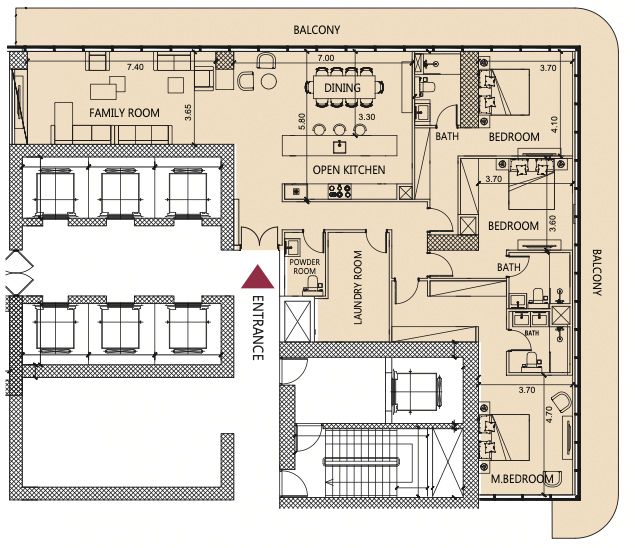 IGO Society House Downtown Dubai floor plan