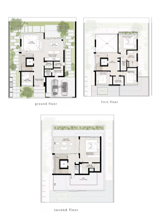 4 Bedrooms Floor Plan