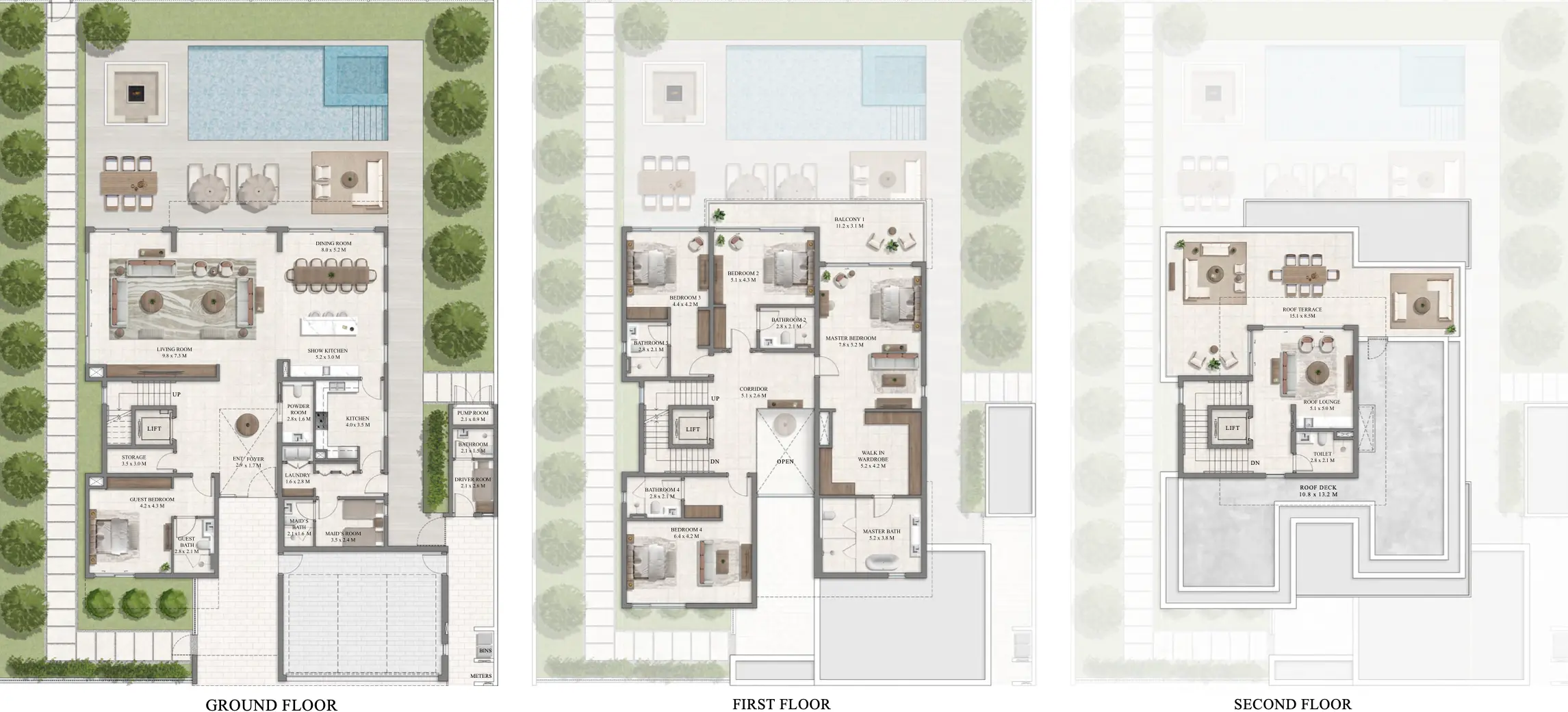 5-Bedroom Villas Floor Plan