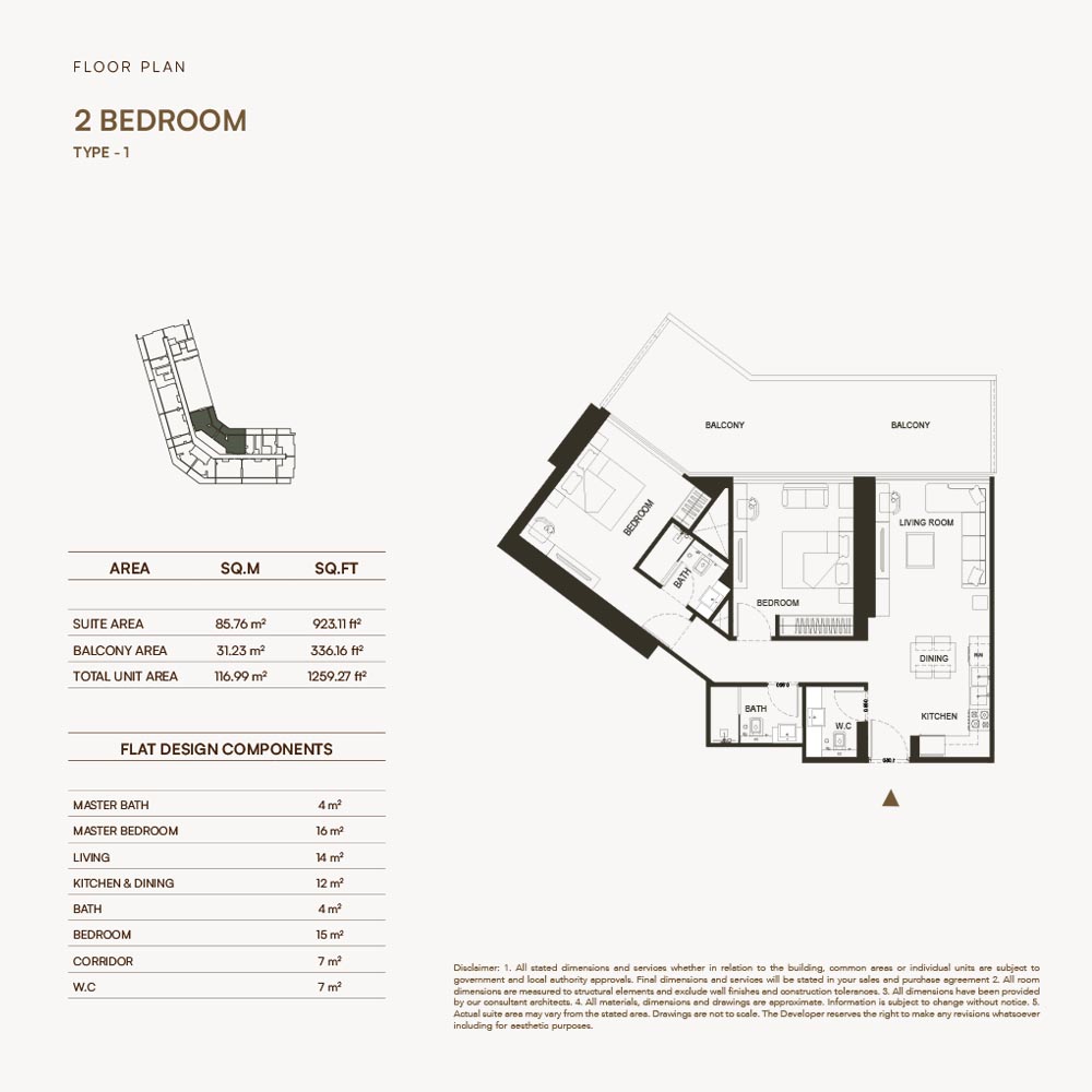 2-Bedroom Floor Plan